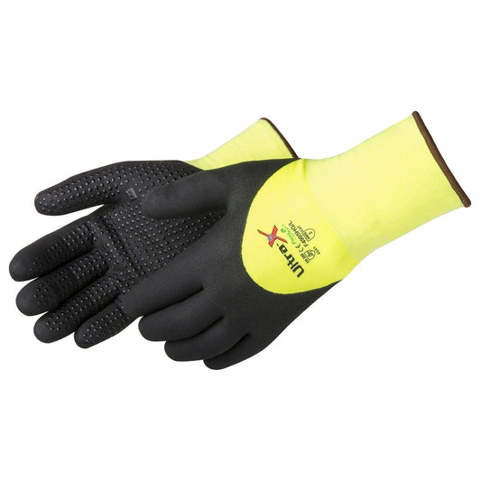 Yellow/Lime String Knit Gloves - Liberty Safety - High Visibility