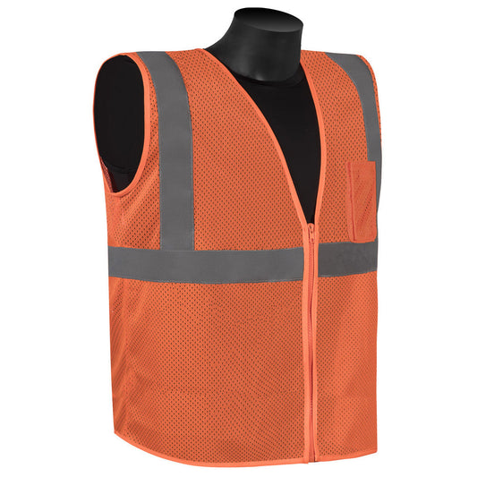 Orange Safety Vest - Liberty Safety - Self Extinguishing