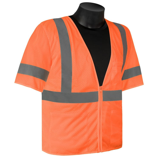 Orange Safety Vest - Liberty Safety - Self Extinguishing
