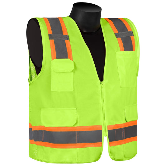 Yellow/Lime Safety Vests - Liberty Safety - Reflective Design