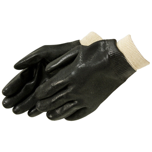 Black String Knit Gloves - Liberty Safety - Durable Grip