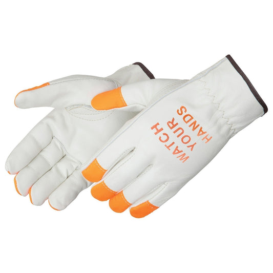 Tan Leather Gloves - Liberty Safety - Economy Grain Cowhide