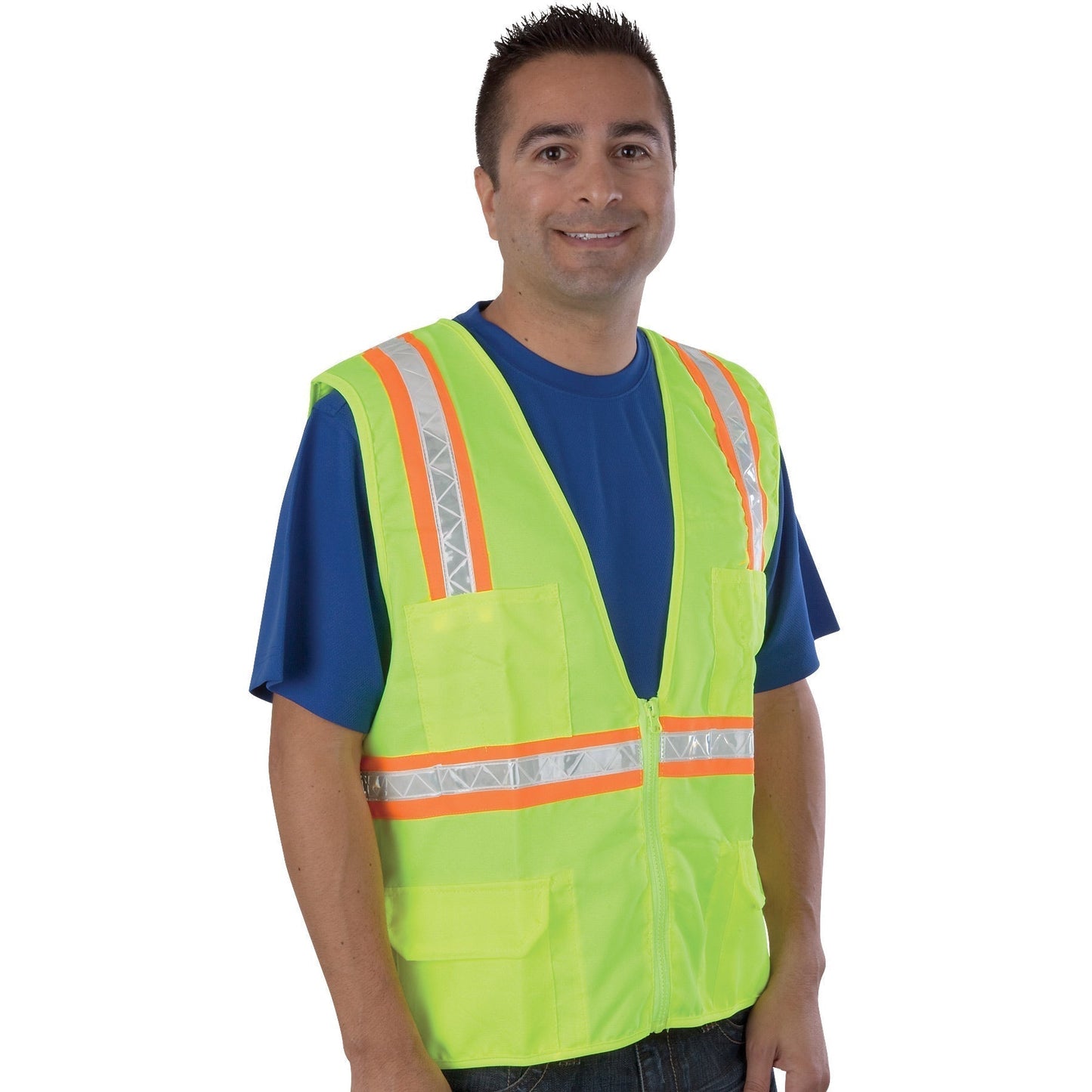 Orange Safety Vests - Liberty Safety - Fluorescent Vest