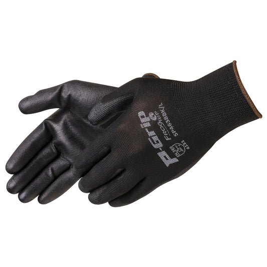 Black String Knit Gloves - Liberty Safety - Durable Grip