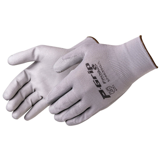 Gray String Knit Gloves - Liberty Safety - Extra Grip