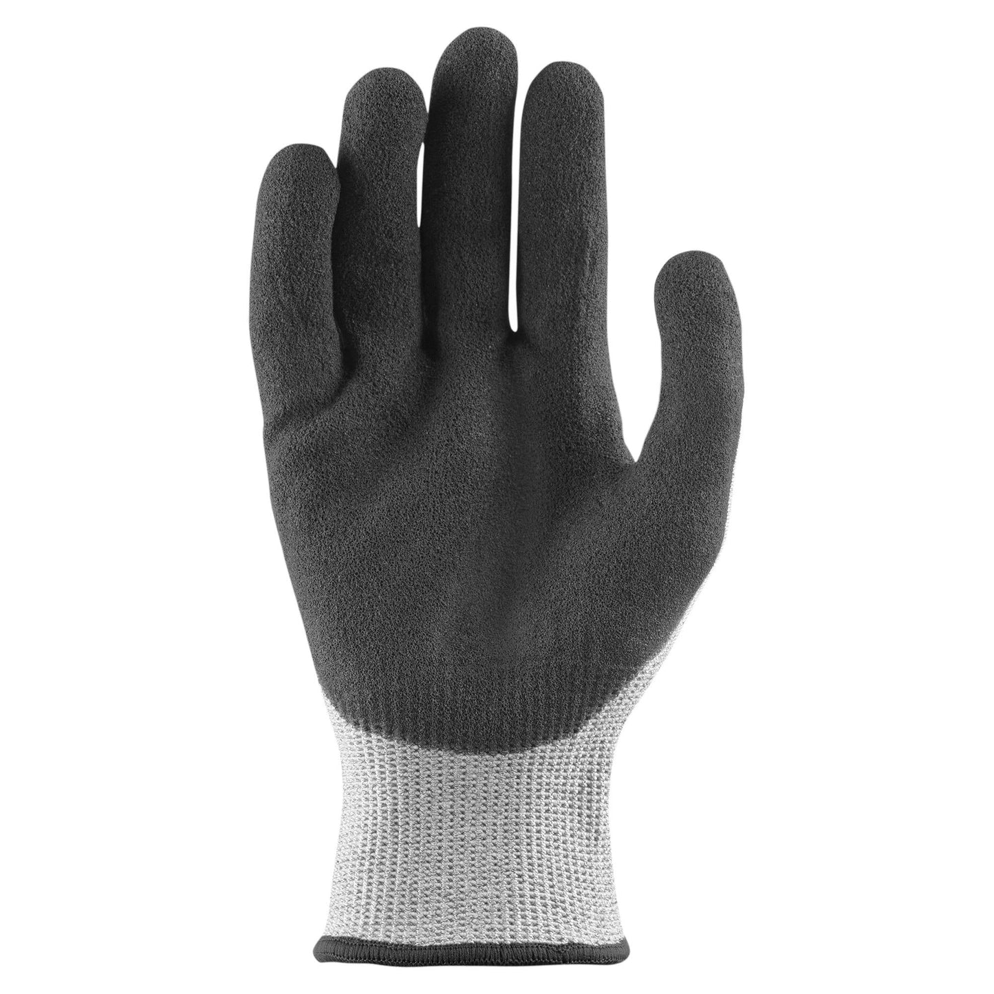 Gray Durable String Knit Gloves - LIFT Safety - A5 Nitrile
