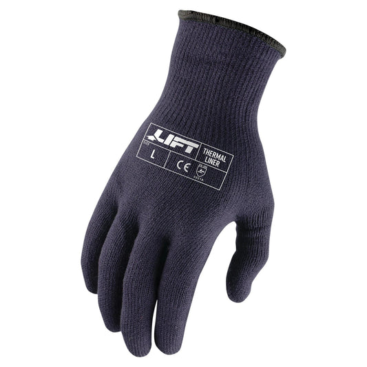 Blue String Knit Gloves - LIFT Safety - Warm Acrylic