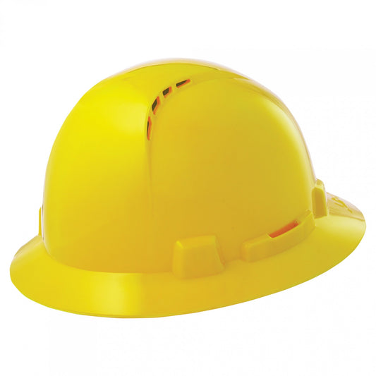 Hi-Viz Orange Hard Hats - LIFT Safety - Full Brim Vented