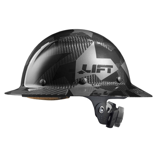 Full Black Camo Hard Hats - LIFT Safety - Comfortable Fit
