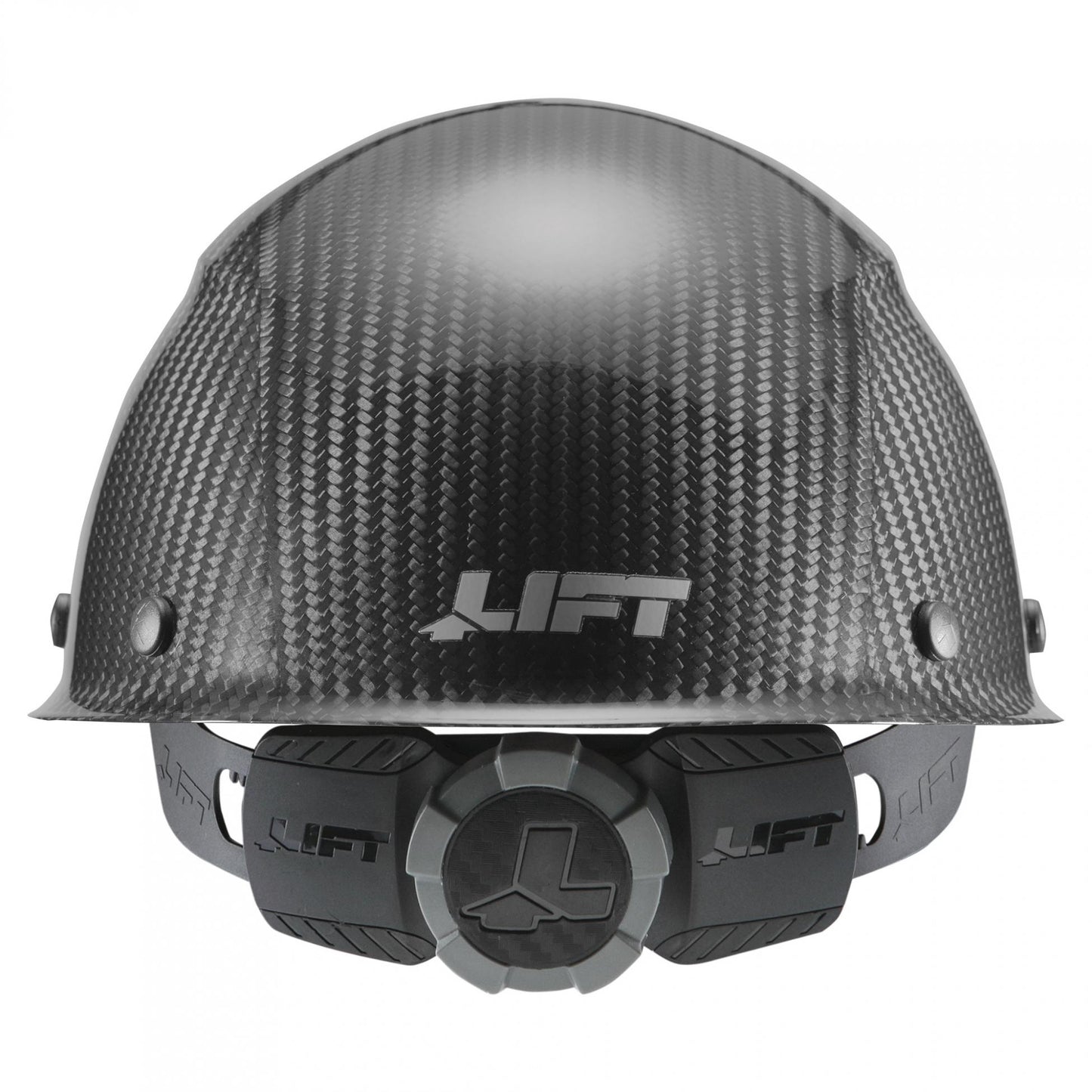 Gloss Black Hard Hats - LIFT Safety - Carbon Fiber Design