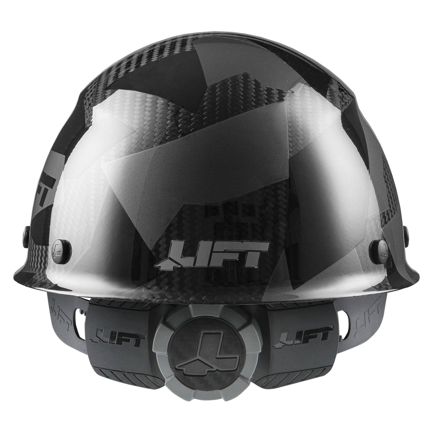 Full Black Camo Hard Hats - LIFT Safety - Carbon Fiber