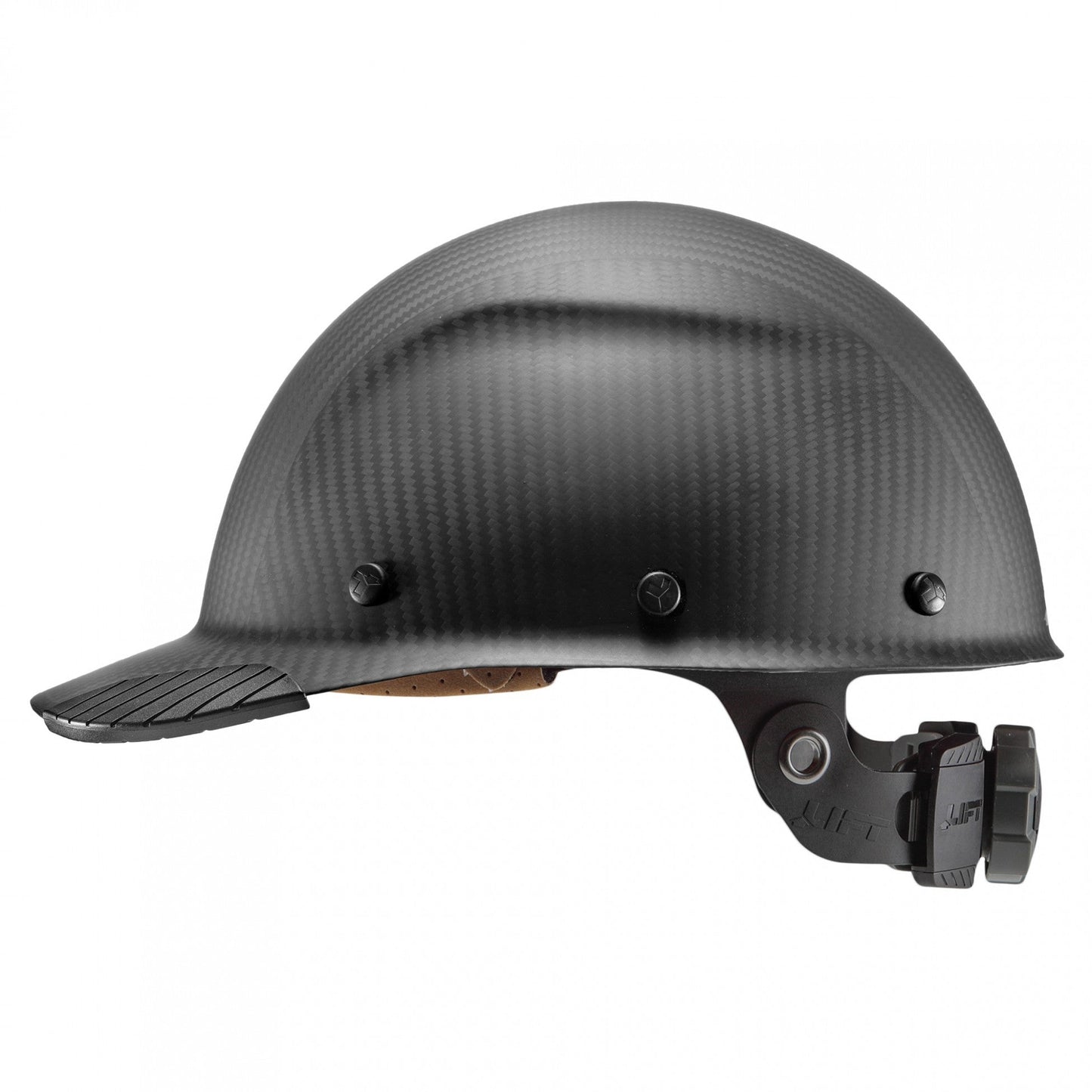 Gloss Black Hard Hats - LIFT Safety - Carbon Fiber Design