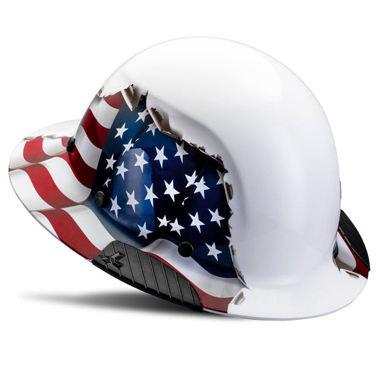 American Flag Hard Hat - LIFT Safety - Carbon Fiber