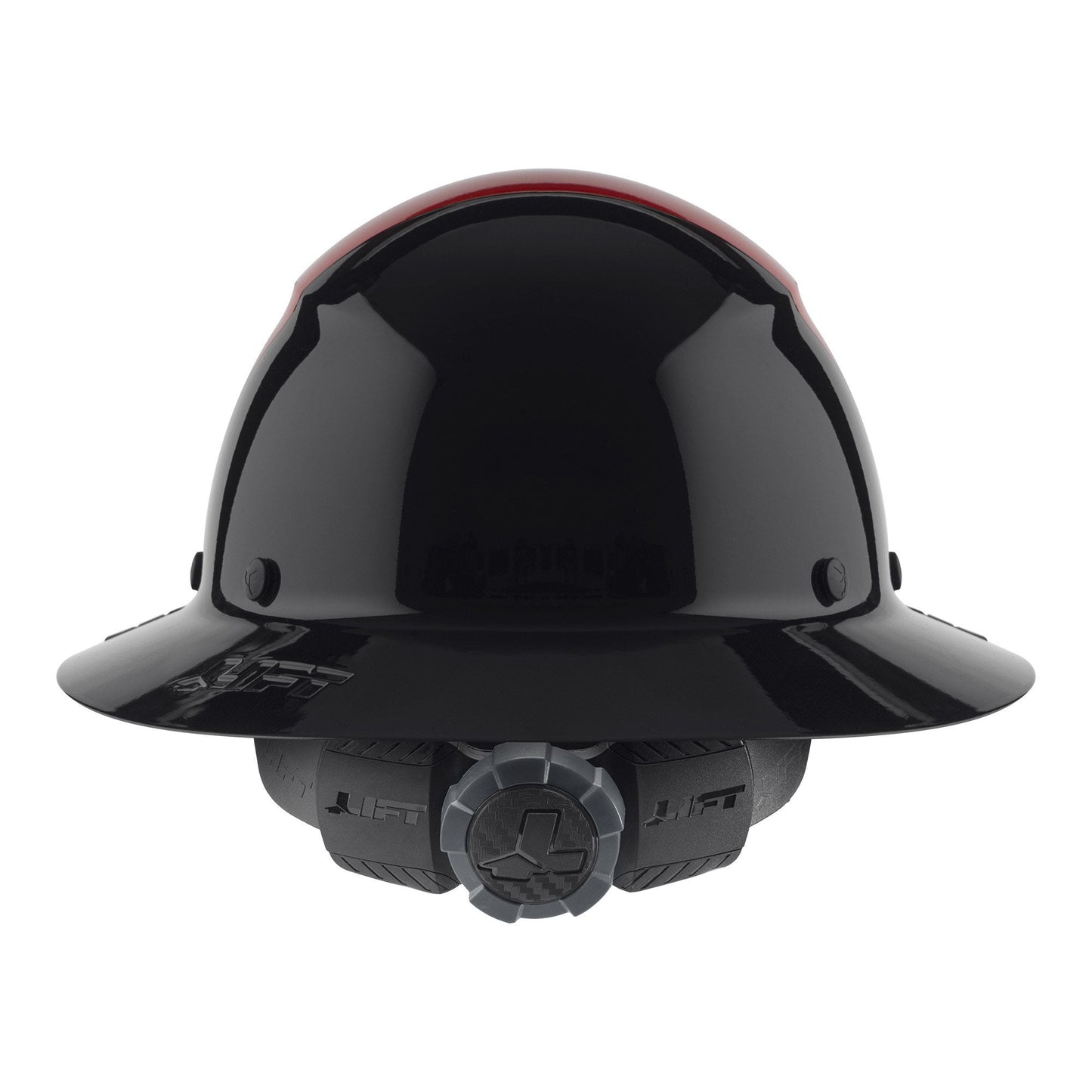 Gloss Red/Black Hard Hats - LIFT Safety - Full Brim