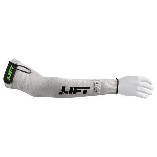 Gray Sleeves - LIFT Safety - Cut Resistant Velcro Closure
