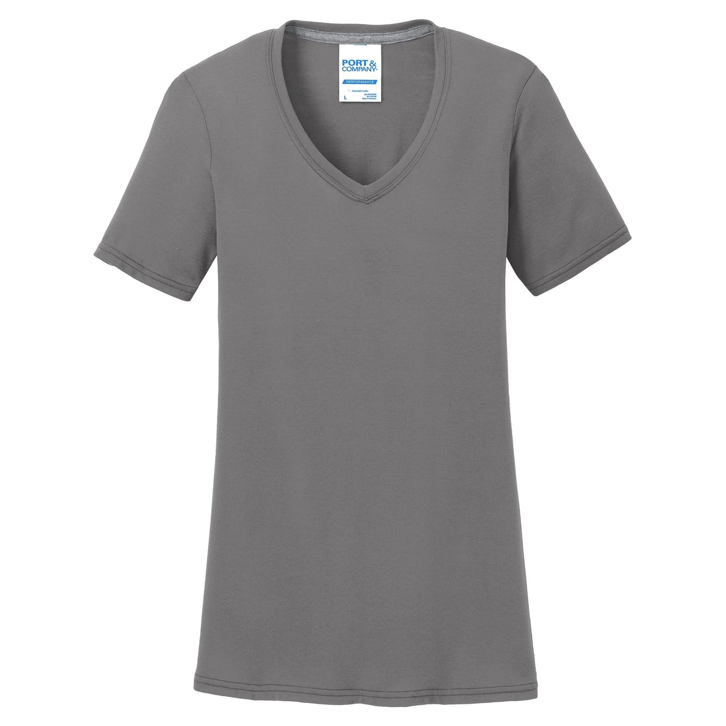 Charcoal Performance T-Shirt - Port & Company - Soft Fabric