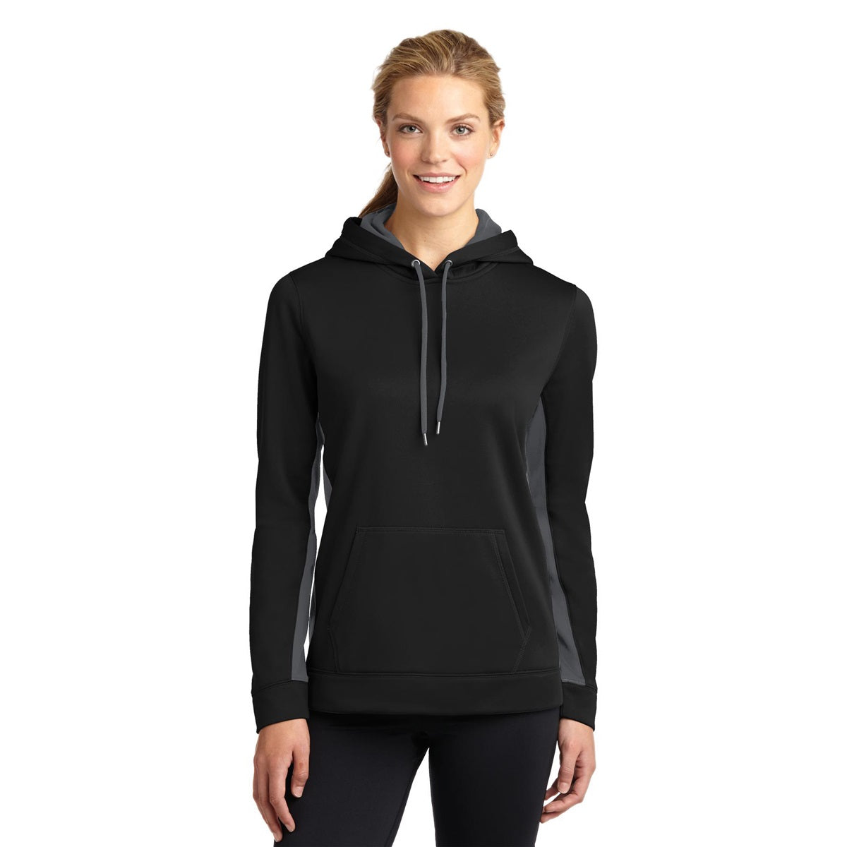 Purple/Dark Smoke Grey Sweatshirt - Sport-Tek - Colorblock Design