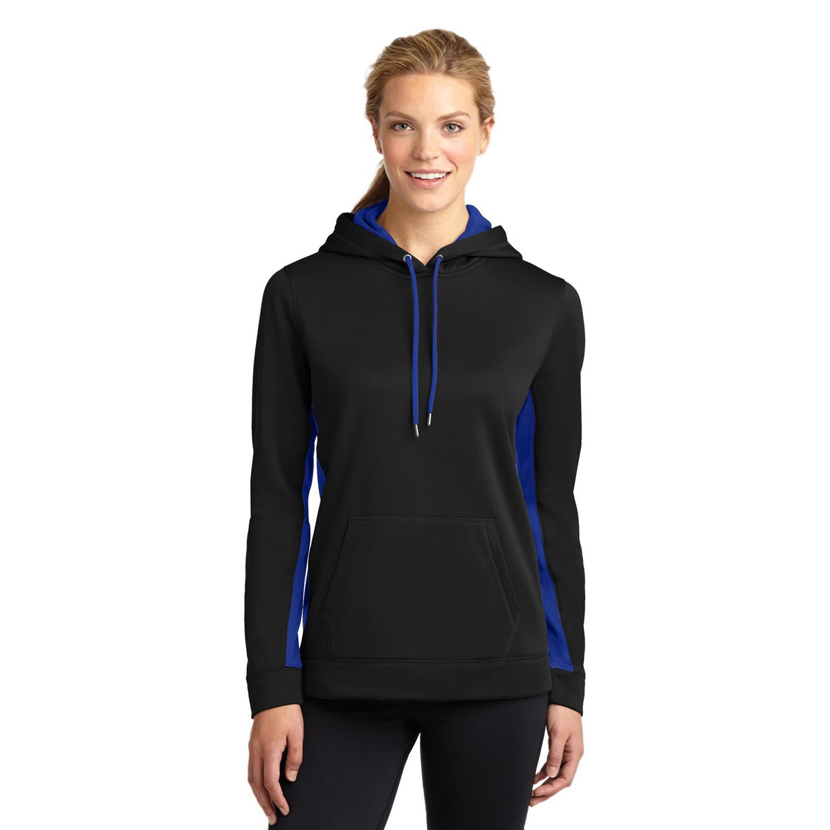 Purple/Dark Smoke Grey Sweatshirt - Sport-Tek - Colorblock Design