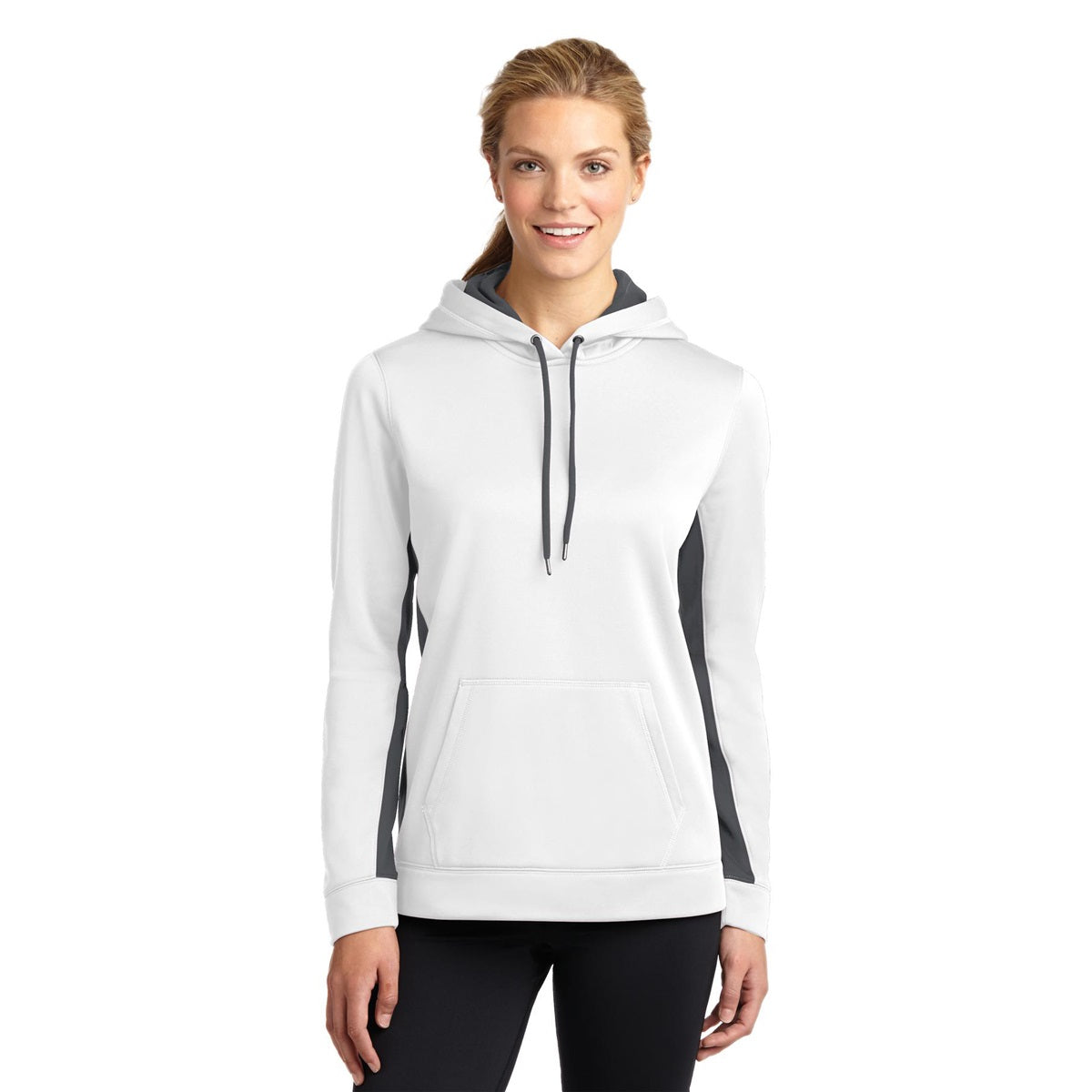 Purple/Dark Smoke Grey Sweatshirt - Sport-Tek - Colorblock Design