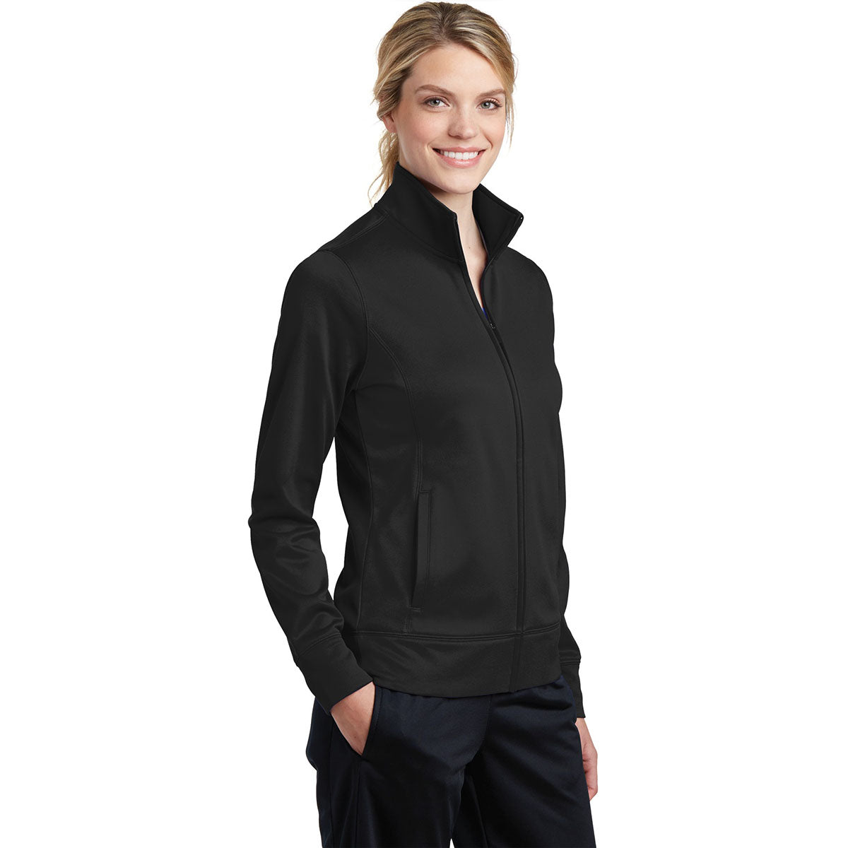 Black Jackets - Sport-Tek - Cozy Fleece Full-Zip - Stylish Wear