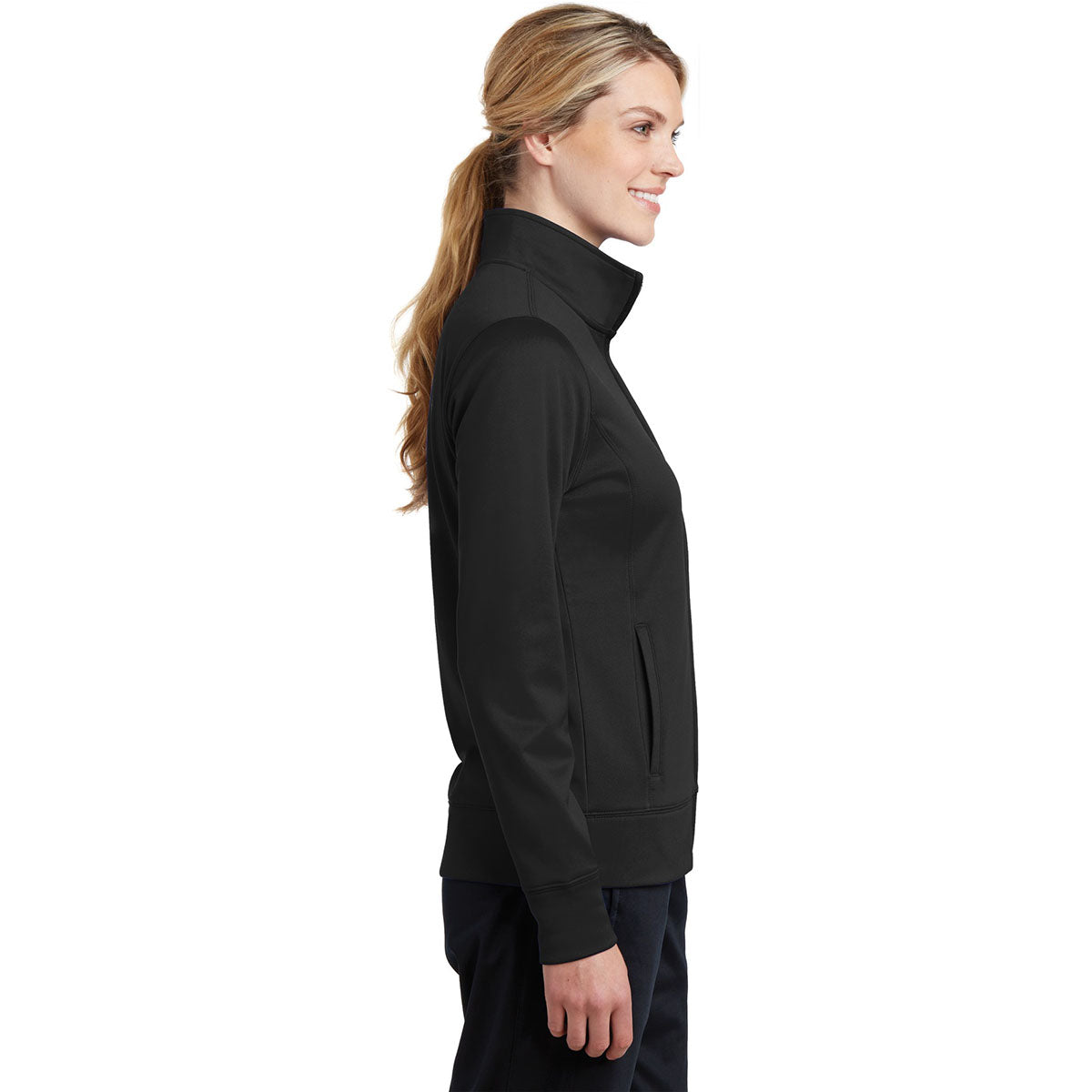 Black Jackets - Sport-Tek - Cozy Fleece Full-Zip - Stylish Wear