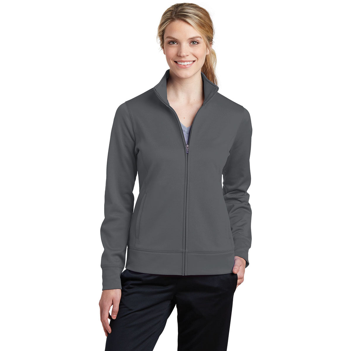 Black Jackets - Sport-Tek - Cozy Fleece Full-Zip - Stylish Wear