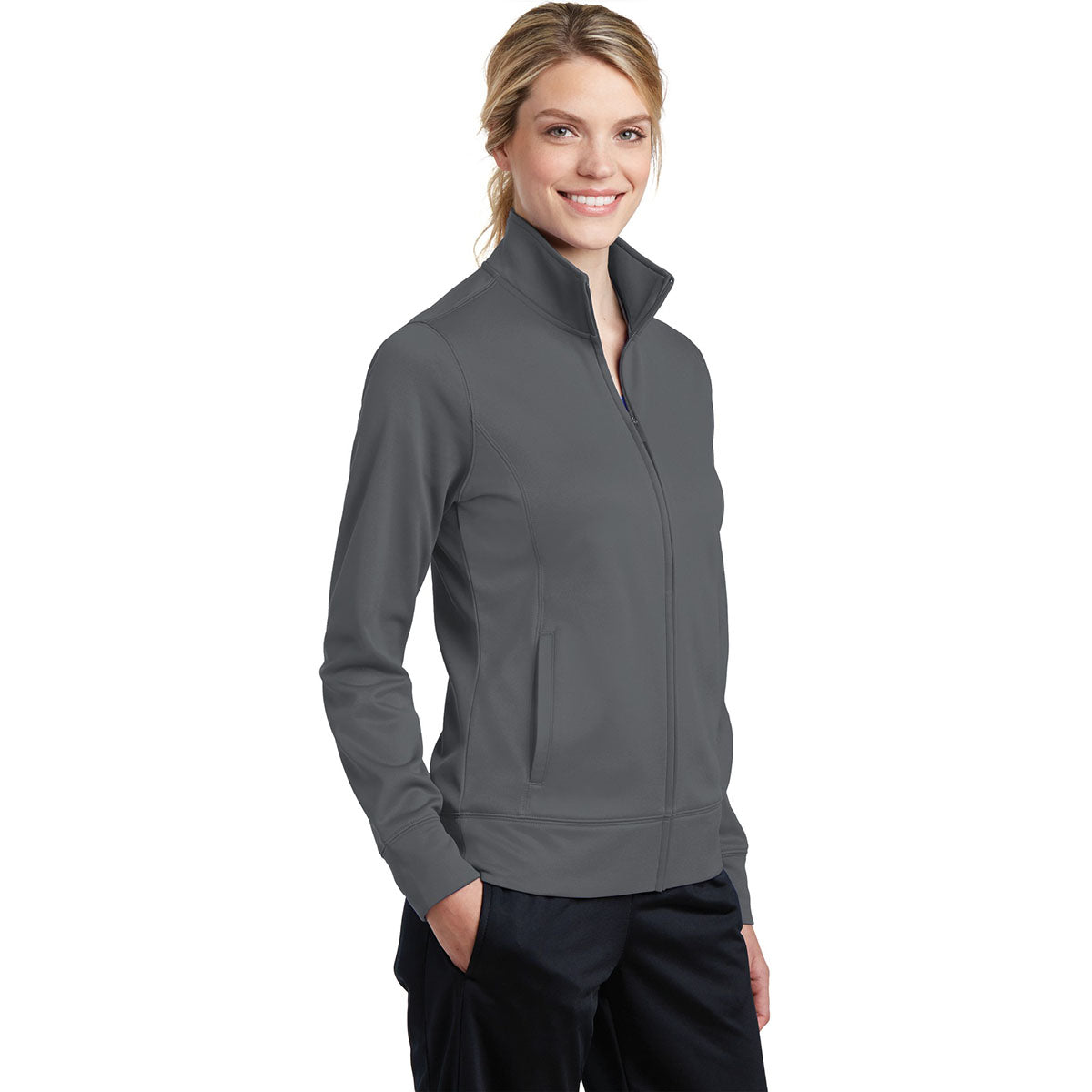 Black Jackets - Sport-Tek - Cozy Fleece Full-Zip - Stylish Wear