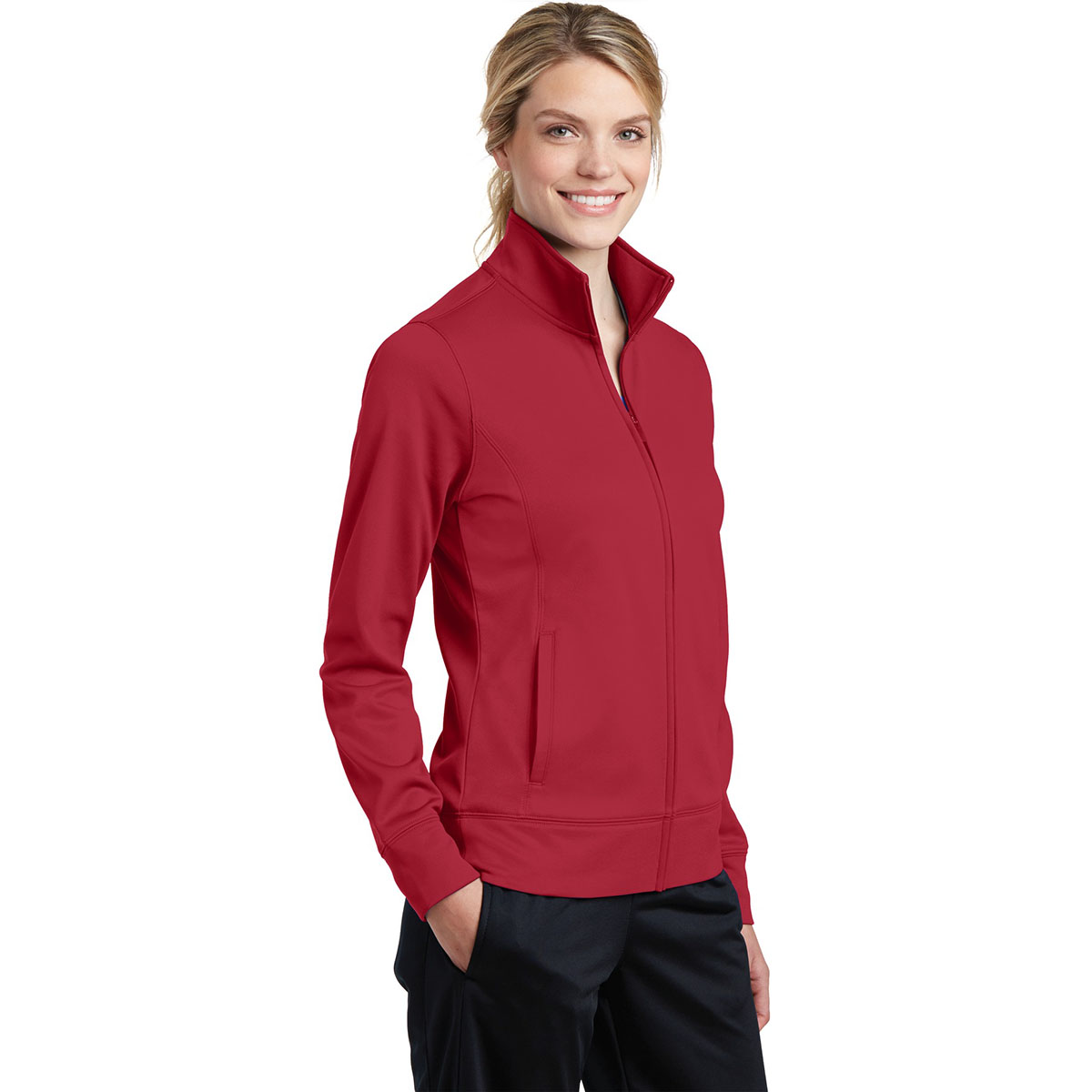 Black Jackets - Sport-Tek - Cozy Fleece Full-Zip - Stylish Wear