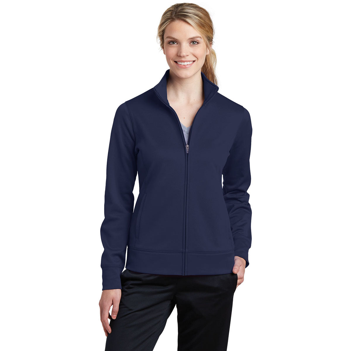 Black Jackets - Sport-Tek - Cozy Fleece Full-Zip - Stylish Wear
