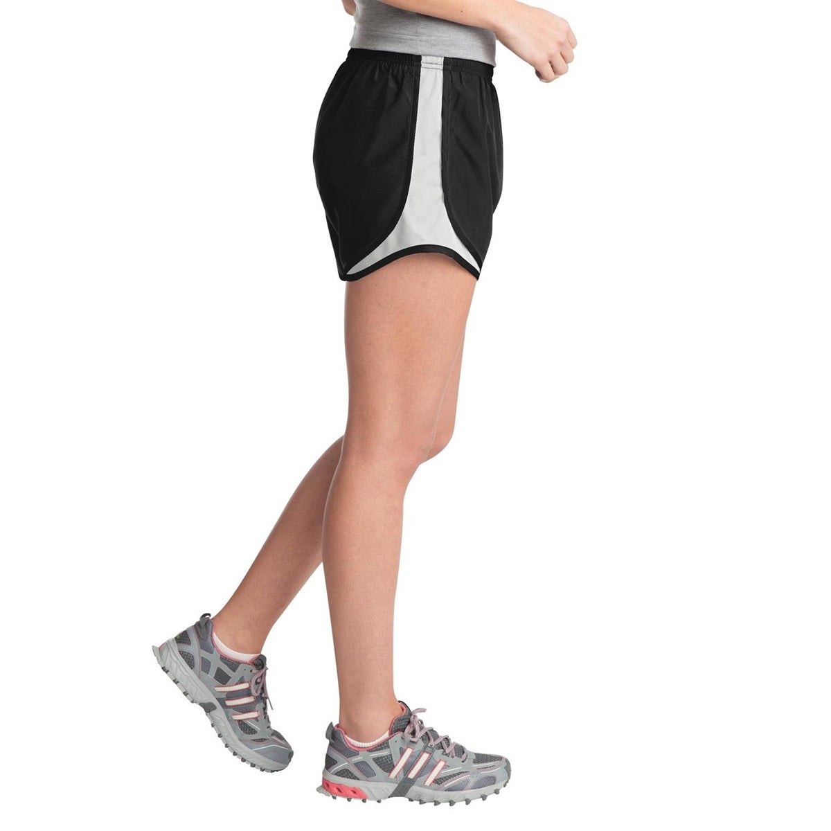 Black/White/Black Shorts - Sport-Tek - Moisture Control