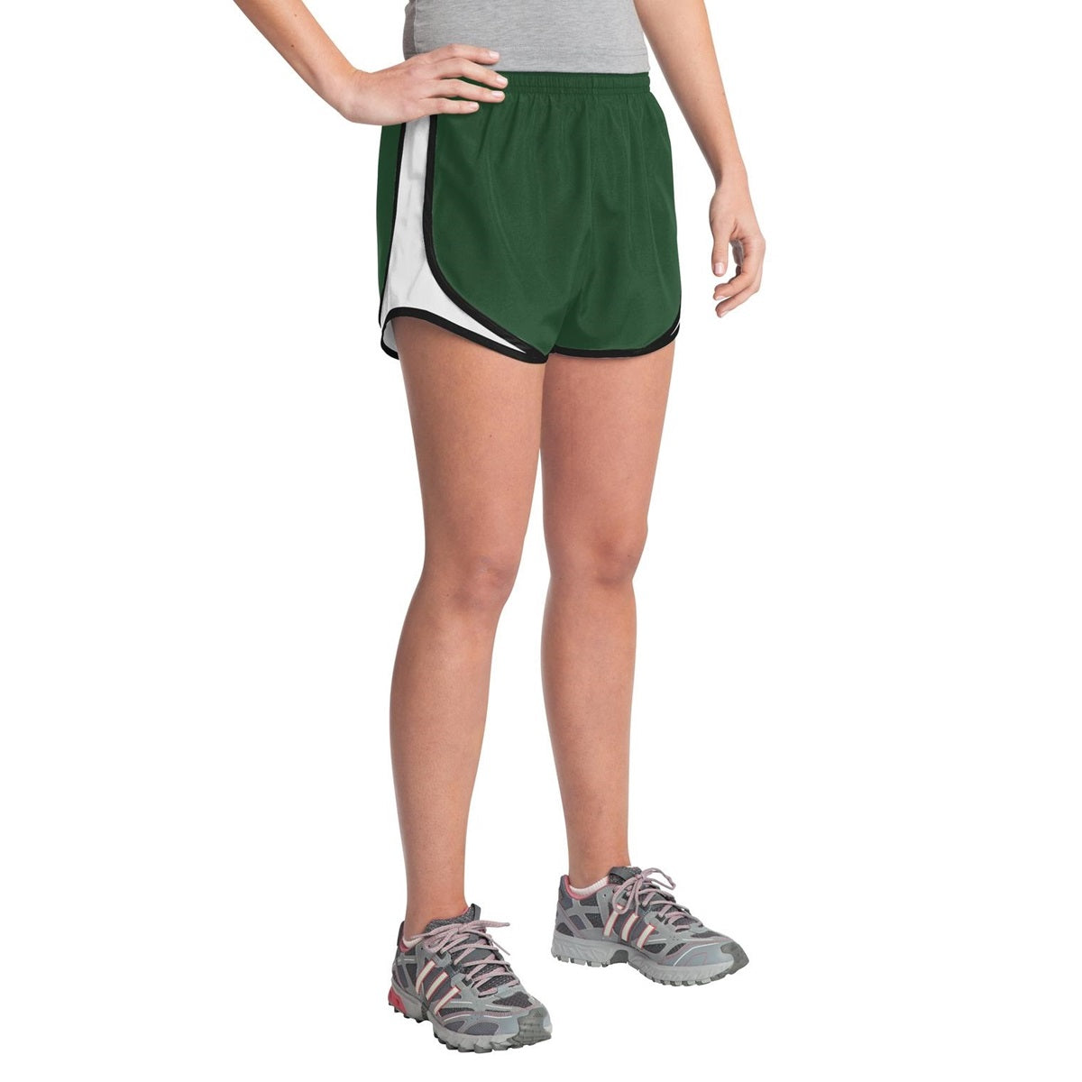 Black/White/Black Shorts - Sport-Tek - Moisture Control