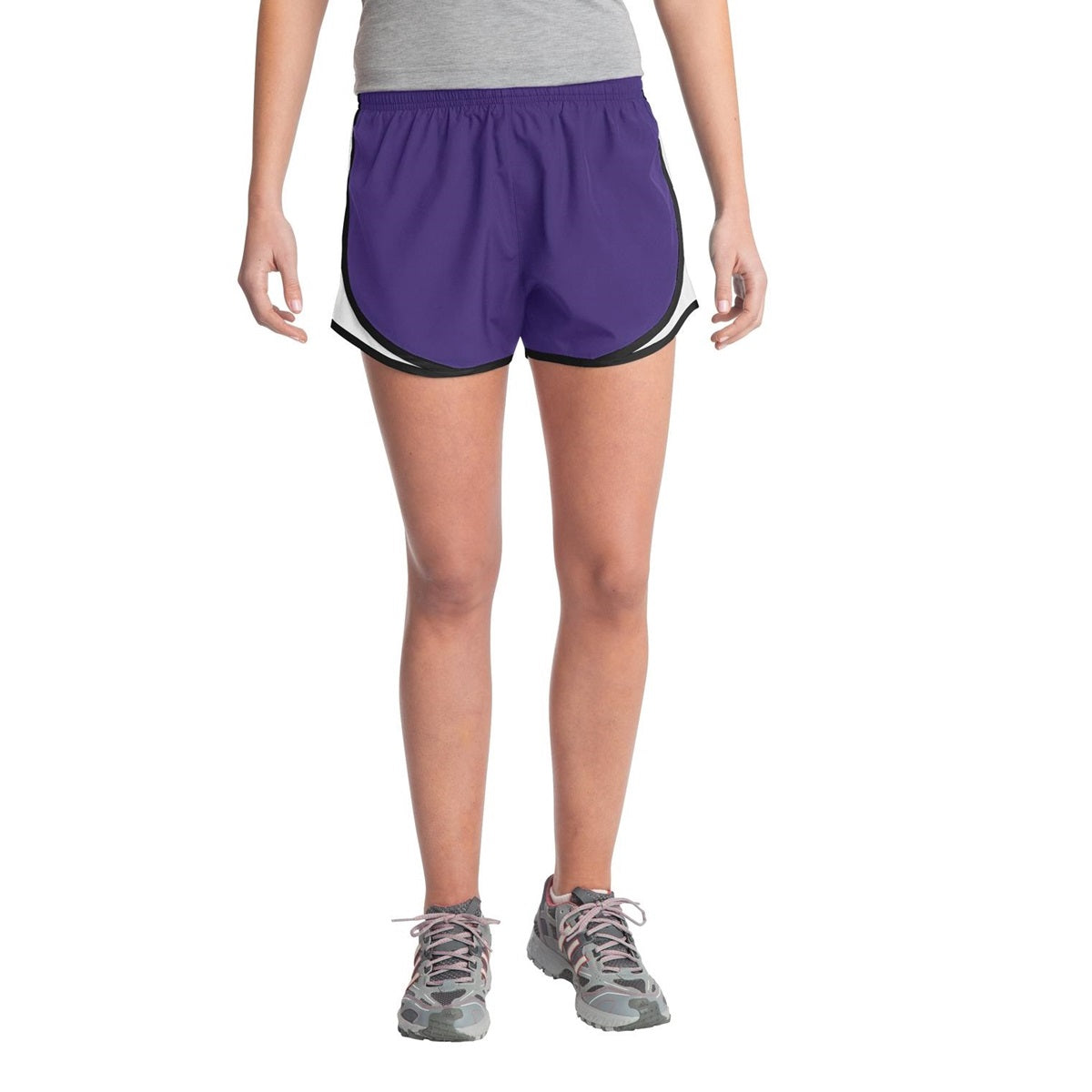 Black/White/Black Shorts - Sport-Tek - Moisture Control