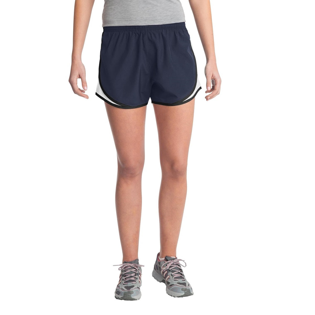 Black/White/Black Shorts - Sport-Tek - Moisture Control