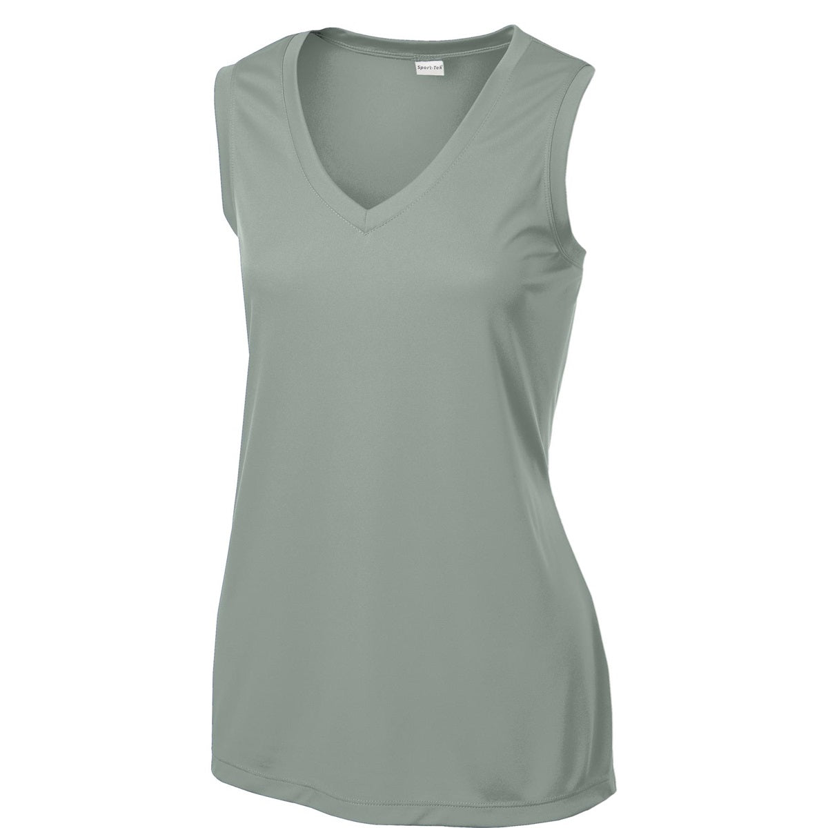 Black T-Shirts - Sport-Tek - Sleeveless V-Neck Tee - Comfortable Fit