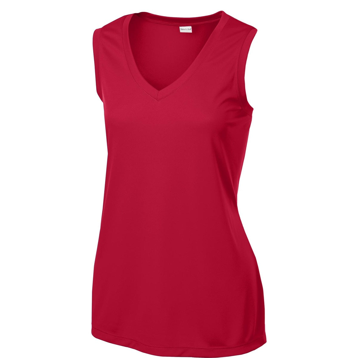 Black T-Shirts - Sport-Tek - Sleeveless V-Neck Tee - Comfortable Fit