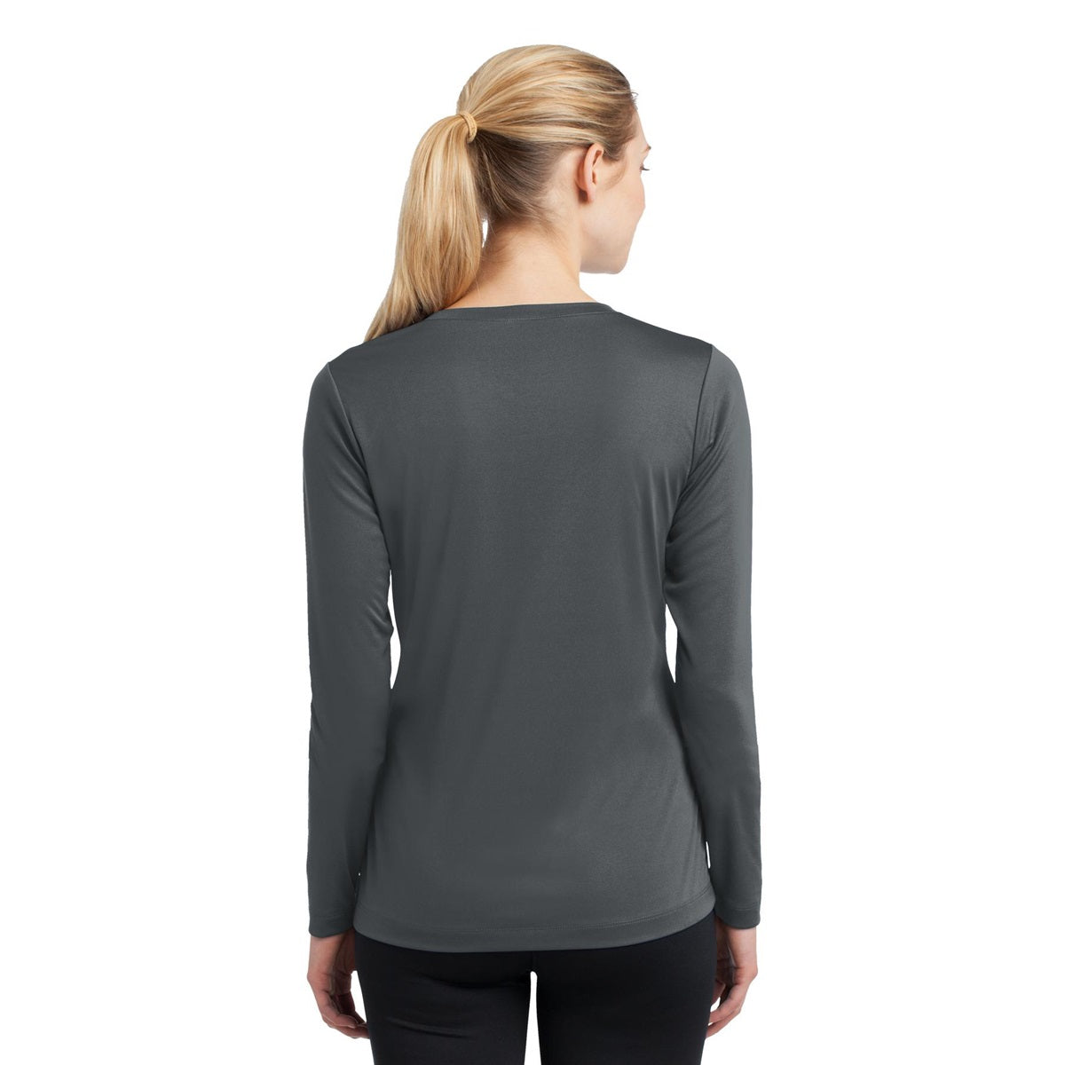 Forest Green T-Shirt - Sport-Tek - Long Sleeve V-Neck