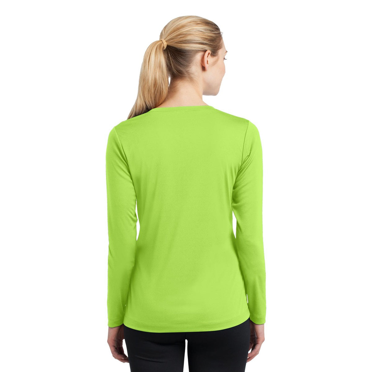 Forest Green T-Shirt - Sport-Tek - Long Sleeve V-Neck