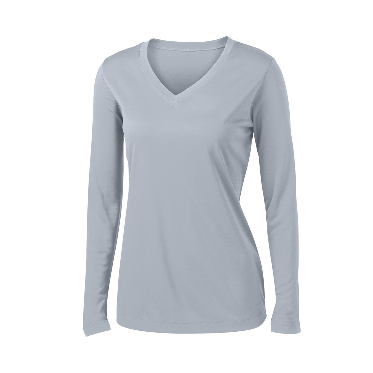 Forest Green T-Shirt - Sport-Tek - Long Sleeve V-Neck