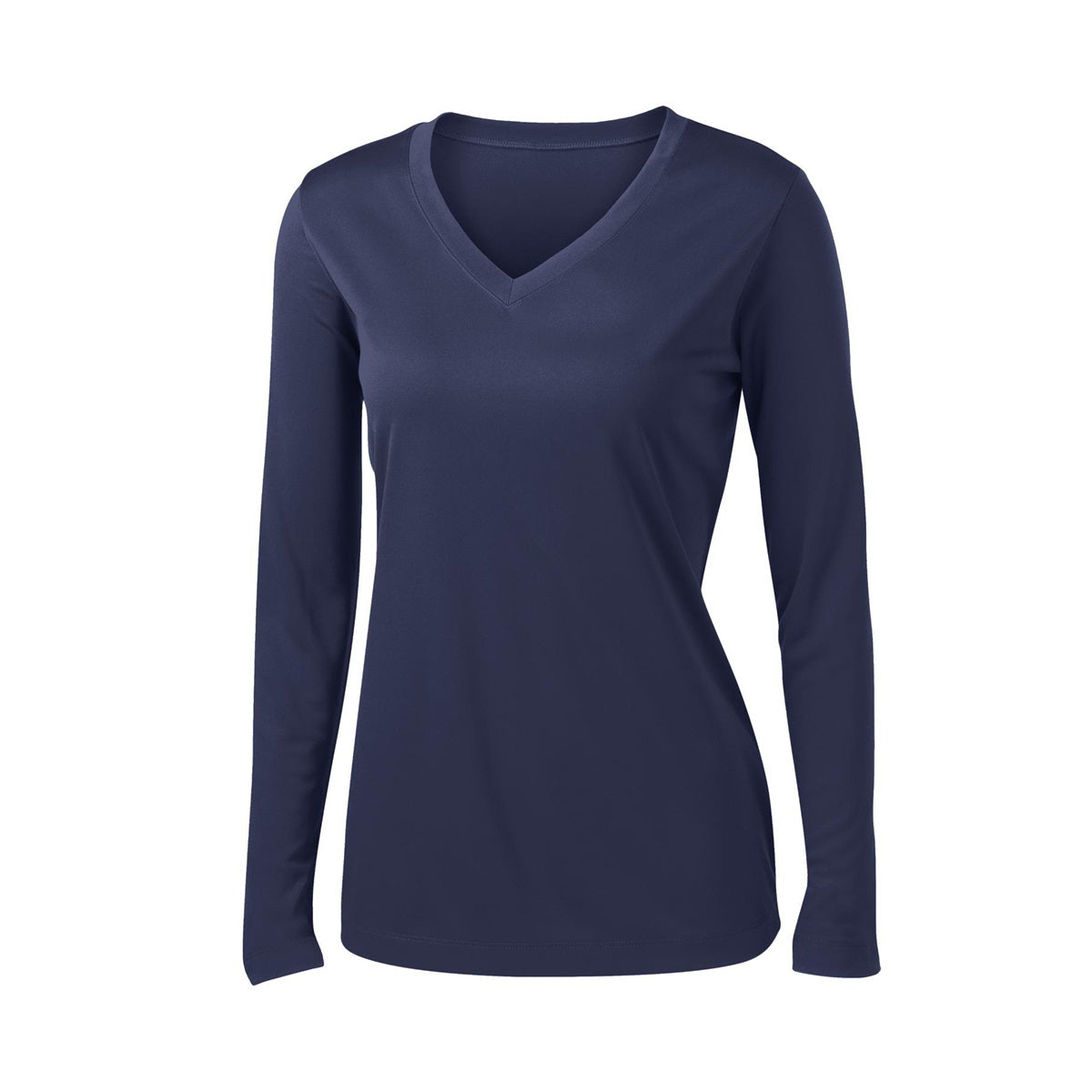 Forest Green T-Shirt - Sport-Tek - Long Sleeve V-Neck