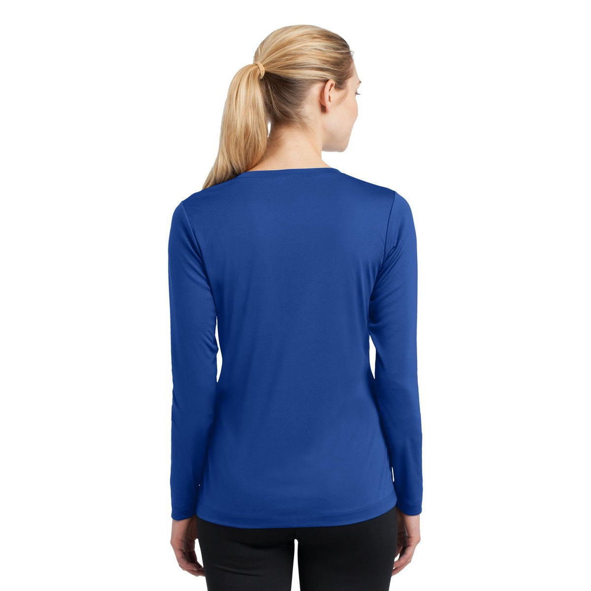 Forest Green T-Shirt - Sport-Tek - Long Sleeve V-Neck