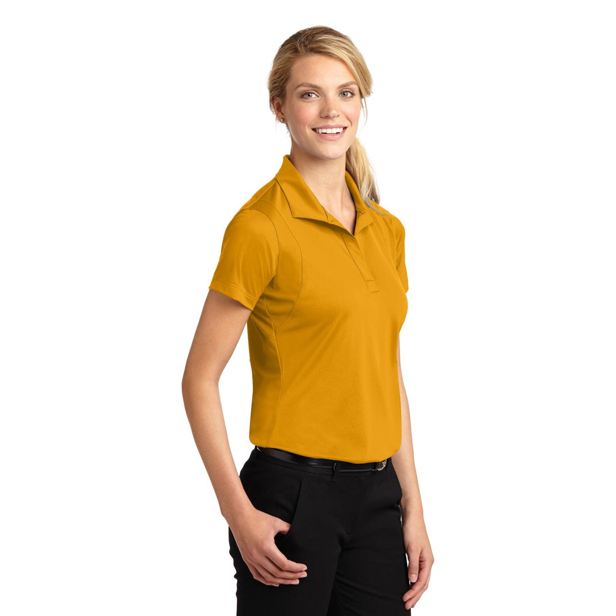 Grey Concrete Polo Shirts - Sport-Tek - Sleek Micropique