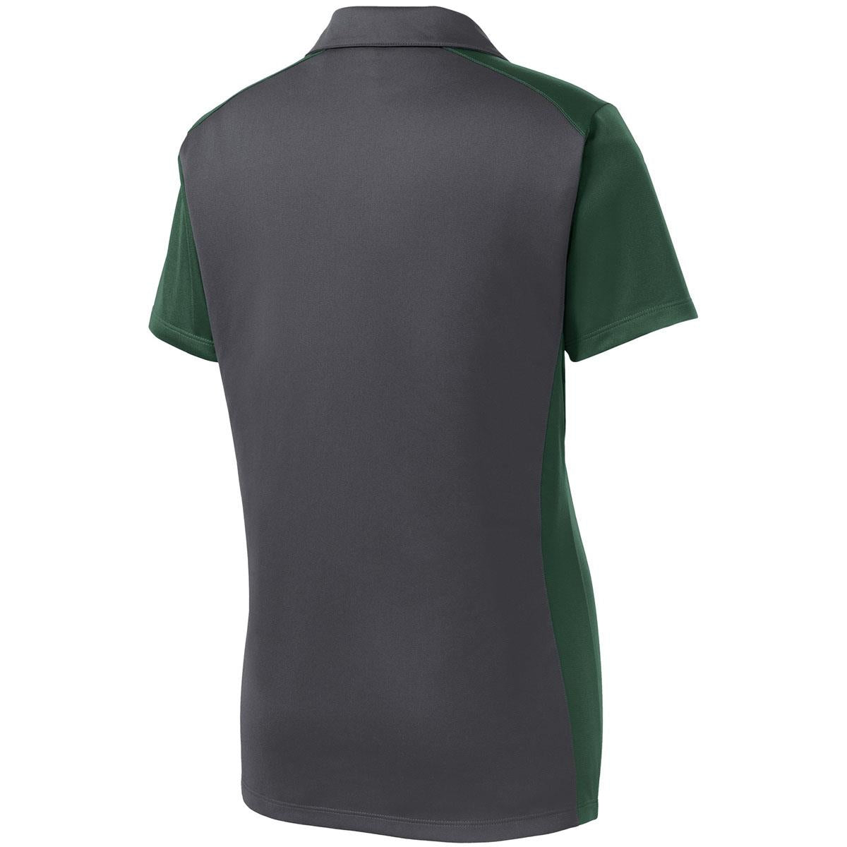 Iron Grey Polo Shirt - Sport-Tek - Colorblock Design
