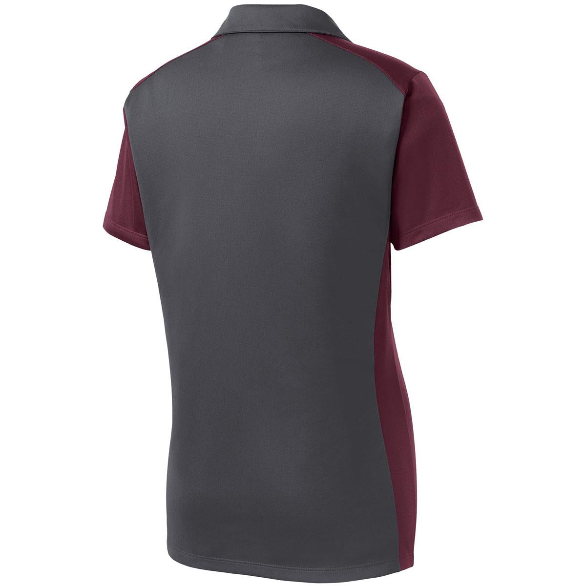 Iron Grey Polo Shirt - Sport-Tek - Colorblock Design
