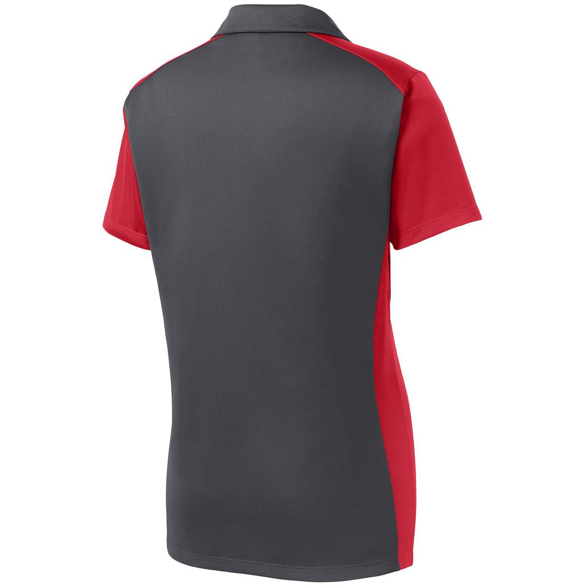 Iron Grey Polo Shirt - Sport-Tek - Colorblock Design