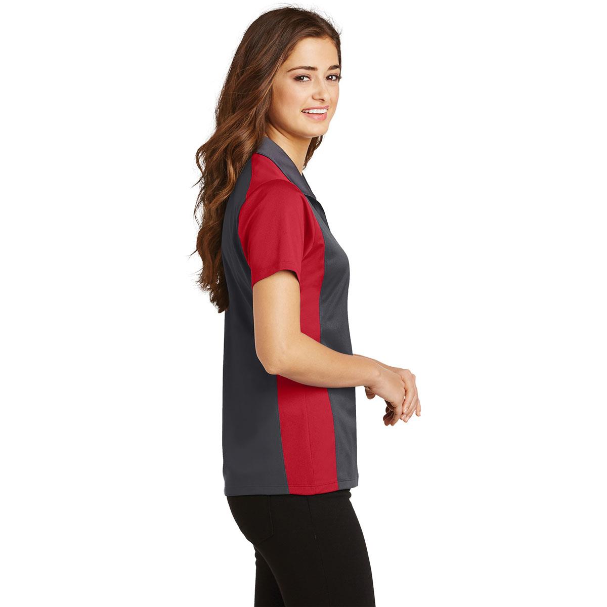 Iron Grey Polo Shirt - Sport-Tek - Colorblock Design