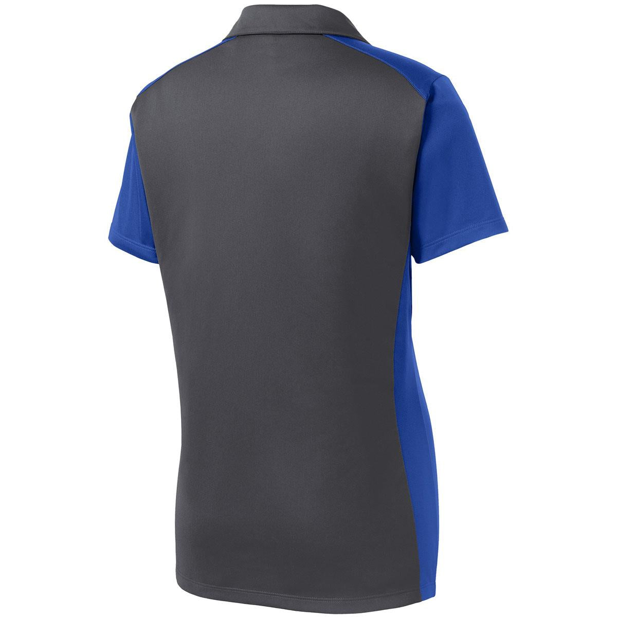Iron Grey Polo Shirt - Sport-Tek - Colorblock Design