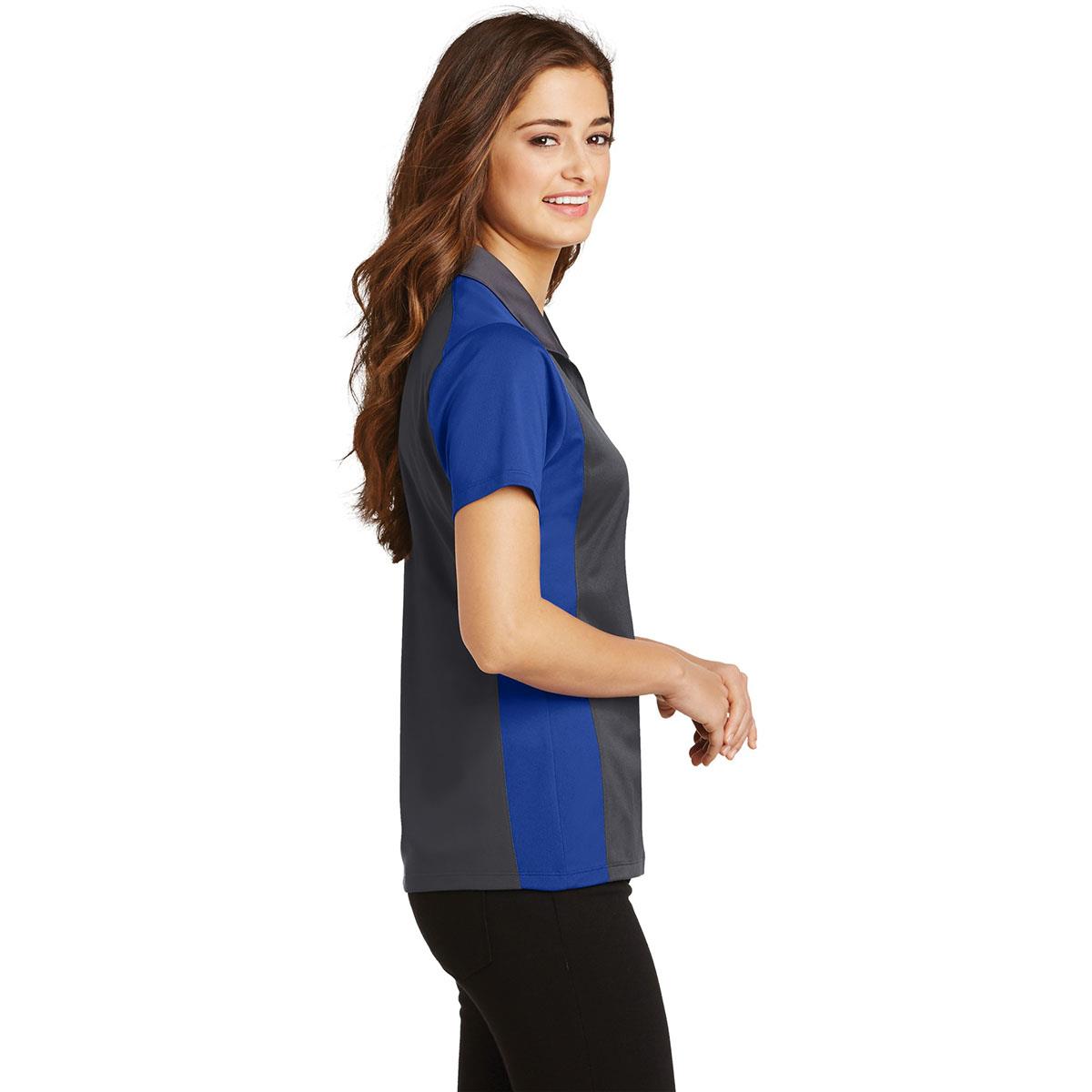 Iron Grey Polo Shirt - Sport-Tek - Colorblock Design