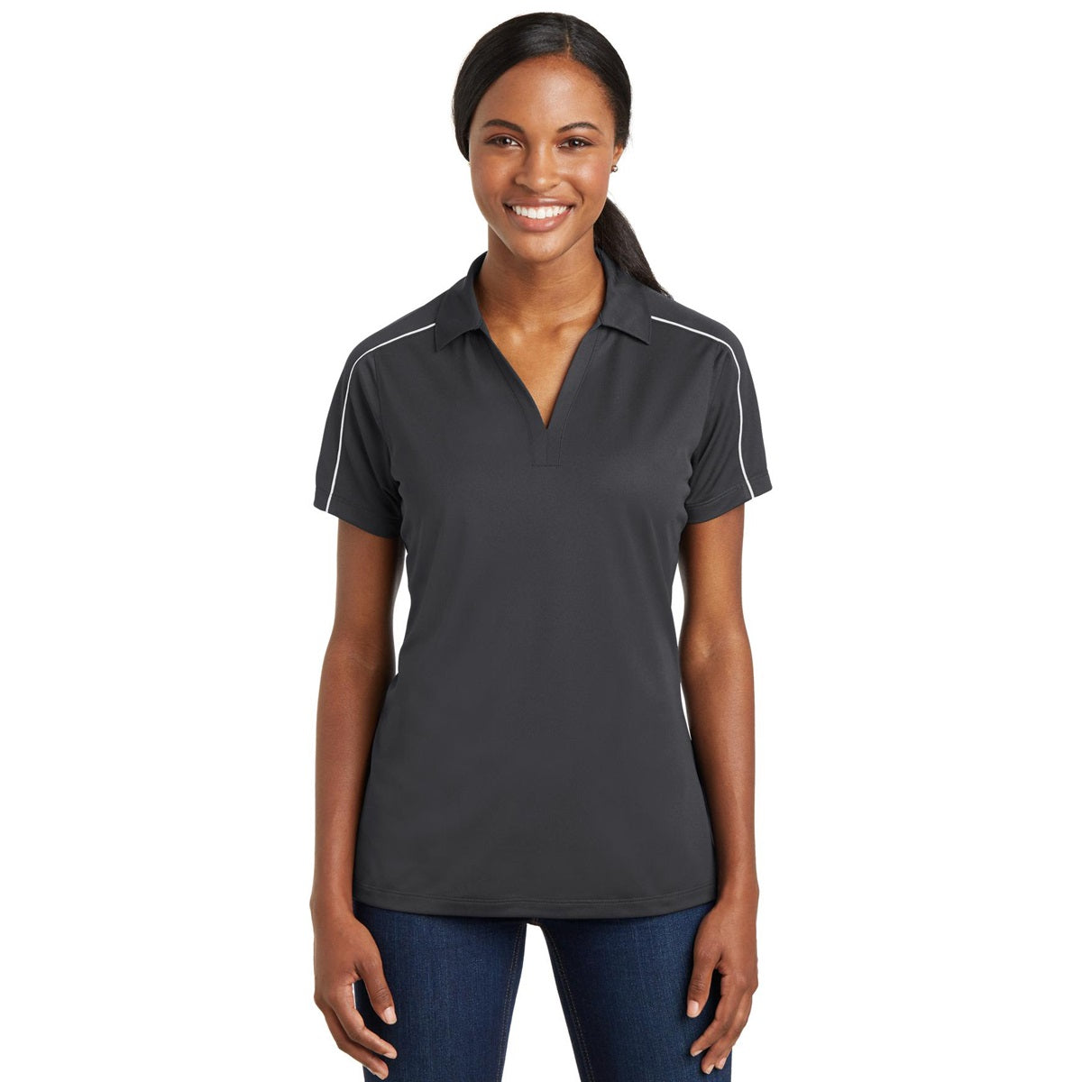 Black/Iron Grey Polo - Sport-Tek - Sporty Style