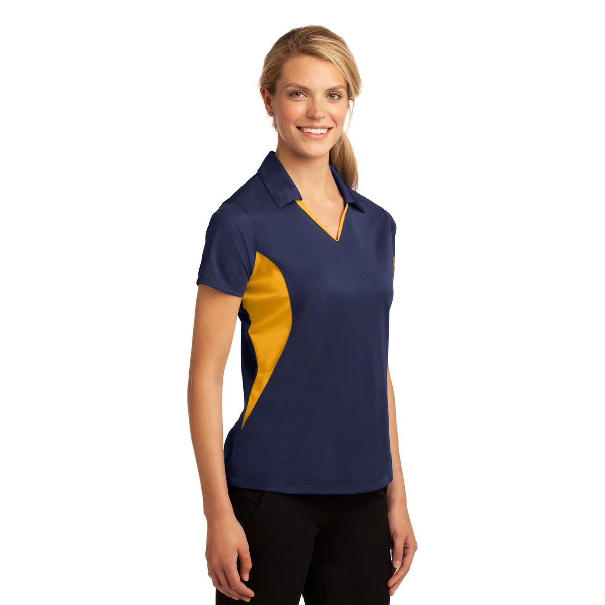 Black/White Polo Shirts - Sport-Tek - Snag-Resistant