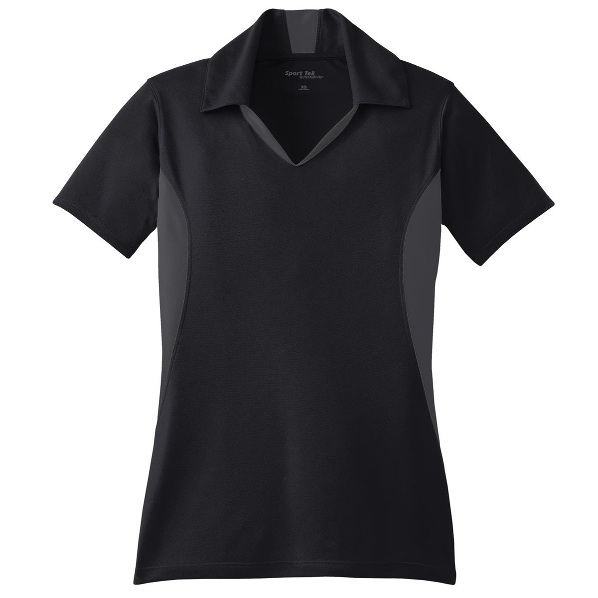 Black/White Polo Shirts - Sport-Tek - Snag-Resistant
